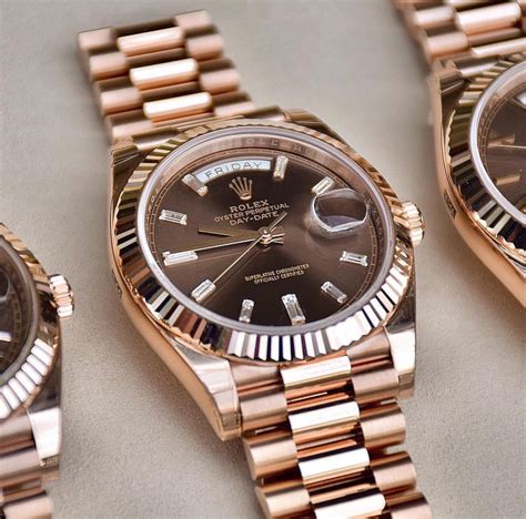 rolex day date rose gold 2024|Rolex Day-Date price.